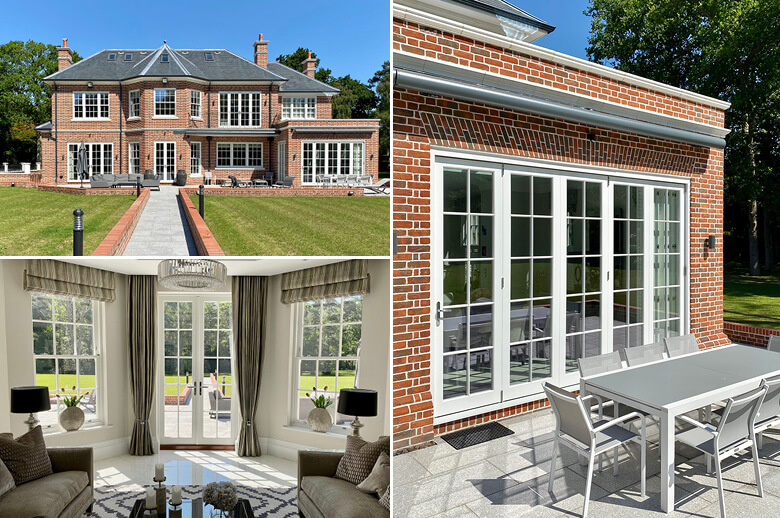 Lomax + Wood New Build in Berkshire, Timber Sash Windows