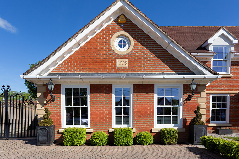 Wooden sash windows