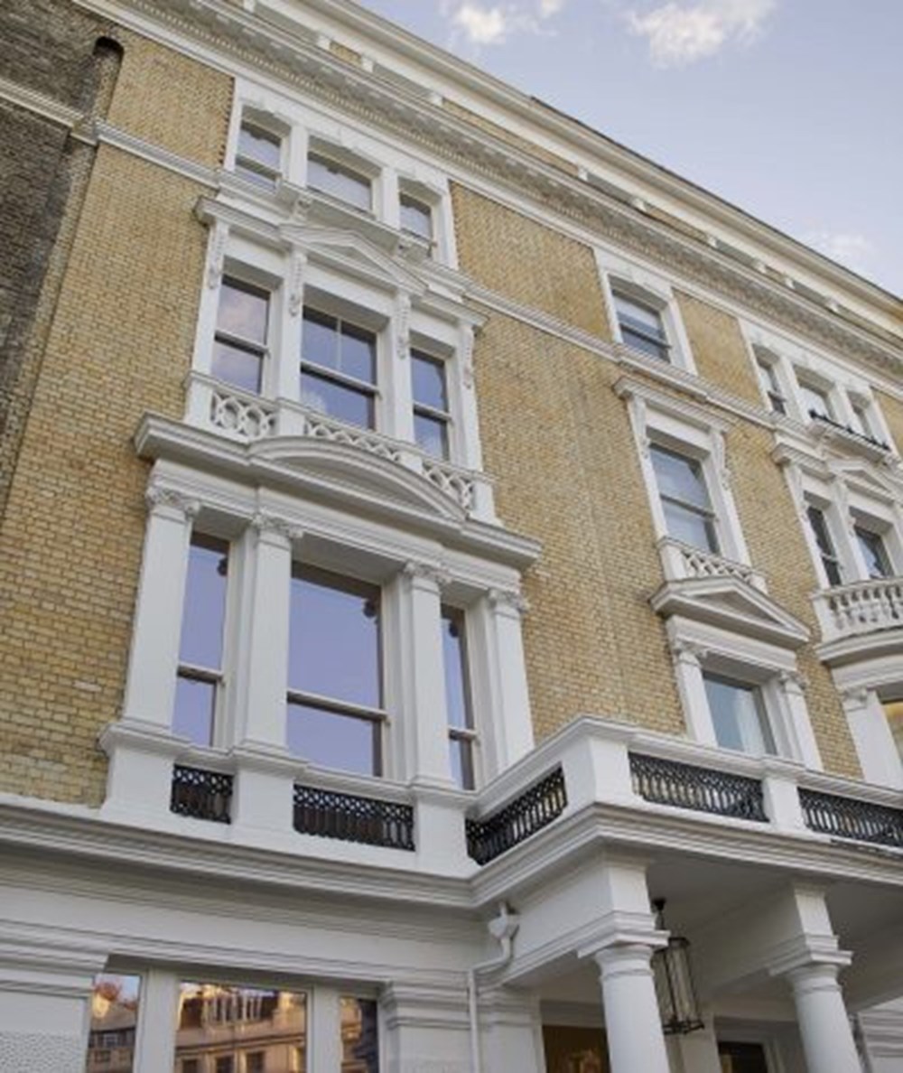 Wooden sash windows in Notting Hill